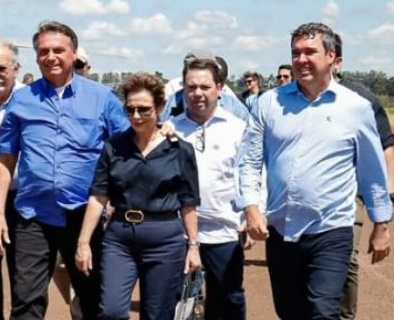 Apoio de Bolsonaro à Riedel em MS vira destaque na imprensa nacional