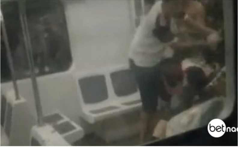 Vídeo: homem é espancado e despido no trem após jogo do Flamengo