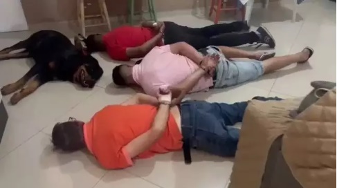 Vídeo: Cachorro ‘se rende’ junto com presos em operação no interior de SP