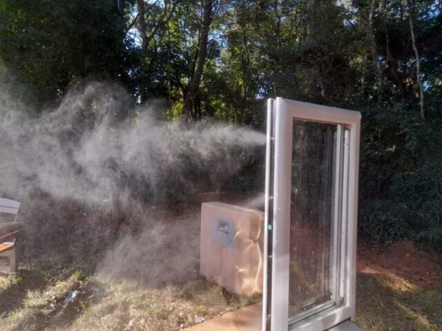 Totens refresque-se garantem bem-estar à pratica de exercícios no Parque dos Poderes