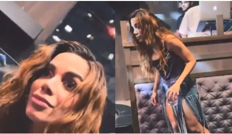 Vídeo de Anitta ‘travada’ em balada após prêmio viraliza
