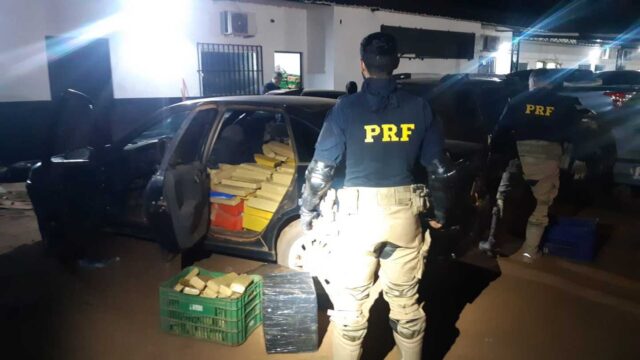 PRF prende quadrilha com drogas após perseguição em rodovia