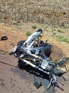 Acidente entre moto e carro deixa uma vitima fatal na MS-147
