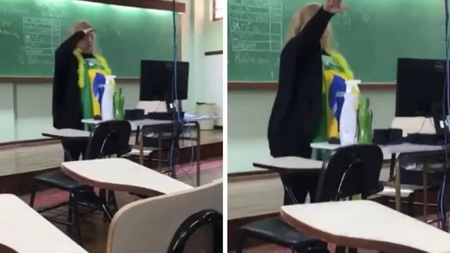 Vídeo: Professora faz gesto nazista em sala de aula de colégio no PR