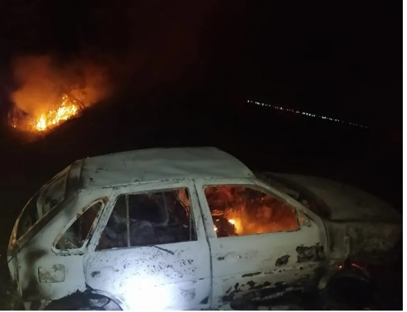 Idoso morre queimado após acidente em estrada vicinal