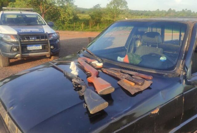 Caçadores são presos em flagrante com armas e munições ilegais