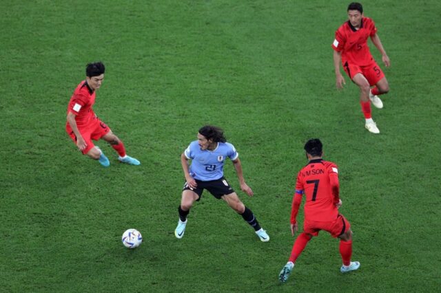 Em jogo morno e sem Arrascaeta, Uruguai e Coreia do Sul empatam