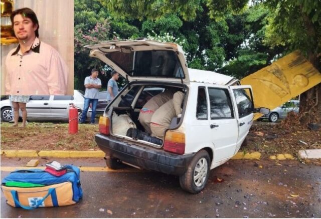 Empresário morre ao bater carro contra estrutura de concreto