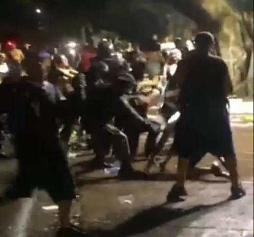 Vídeo mostra briga na última noite de Carnaval em Campo Grande