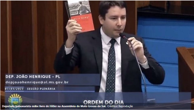 VÍDEO: Deputado João Henrique Catan exalta livro de Hitler em plena tribuna