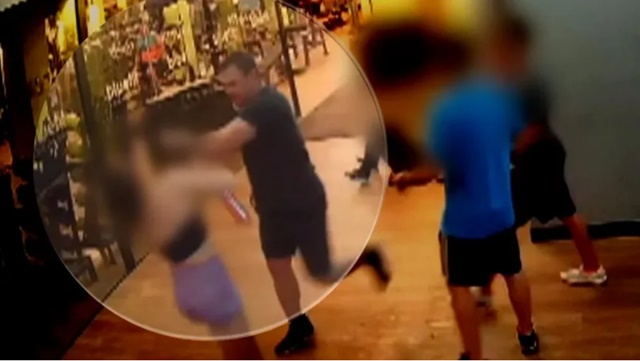 Vídeo: policial agride mulher com soco no rosto em academia