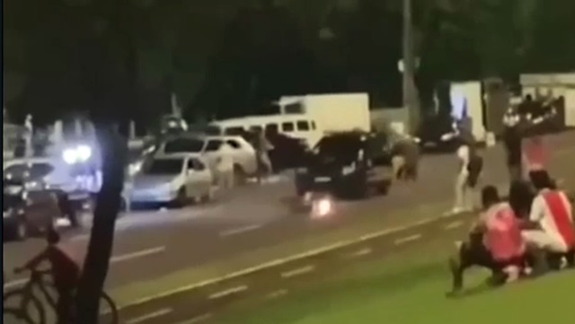 VÍDEO: Guarda atropela motociclista em perseguição que tem até tiro na Afonso Pena