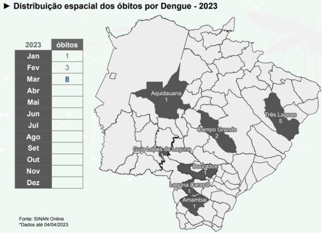 Mortes por dengue quadruplicam em 2023 se comparado ao mesmo período de 2022