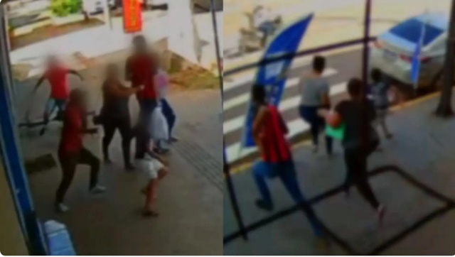 VÍDEO: Mostra criança sendo atingida por ônibus após se assustar com briga de rua