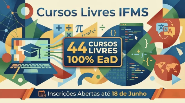 IFMS oferta vagas em 44 cursos gratuitos
