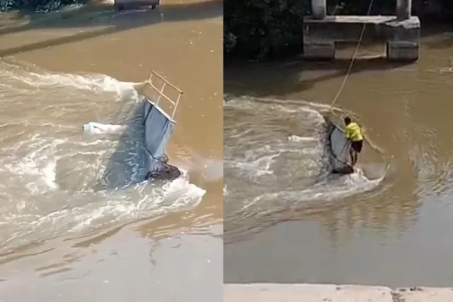 Identificado motorista da carreta que caiu no Rio Taquari com desabamento da ponte