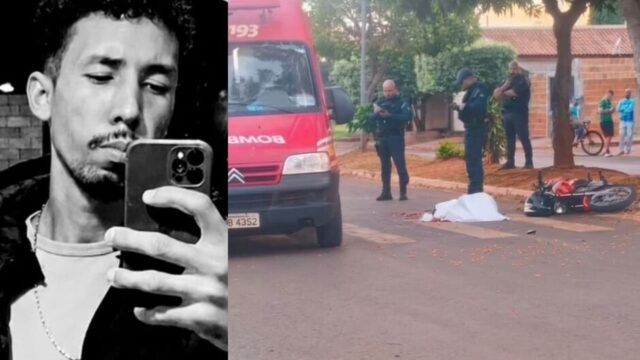 Motociclista passa direto em quebra-molas e é atropelado por ônibus